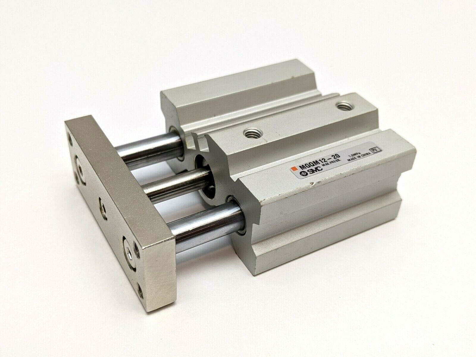 SMC MGQM12-20 Compact Guided Cylinder 12mm Bore 20mm Stroke - Maverick Industrial Sales