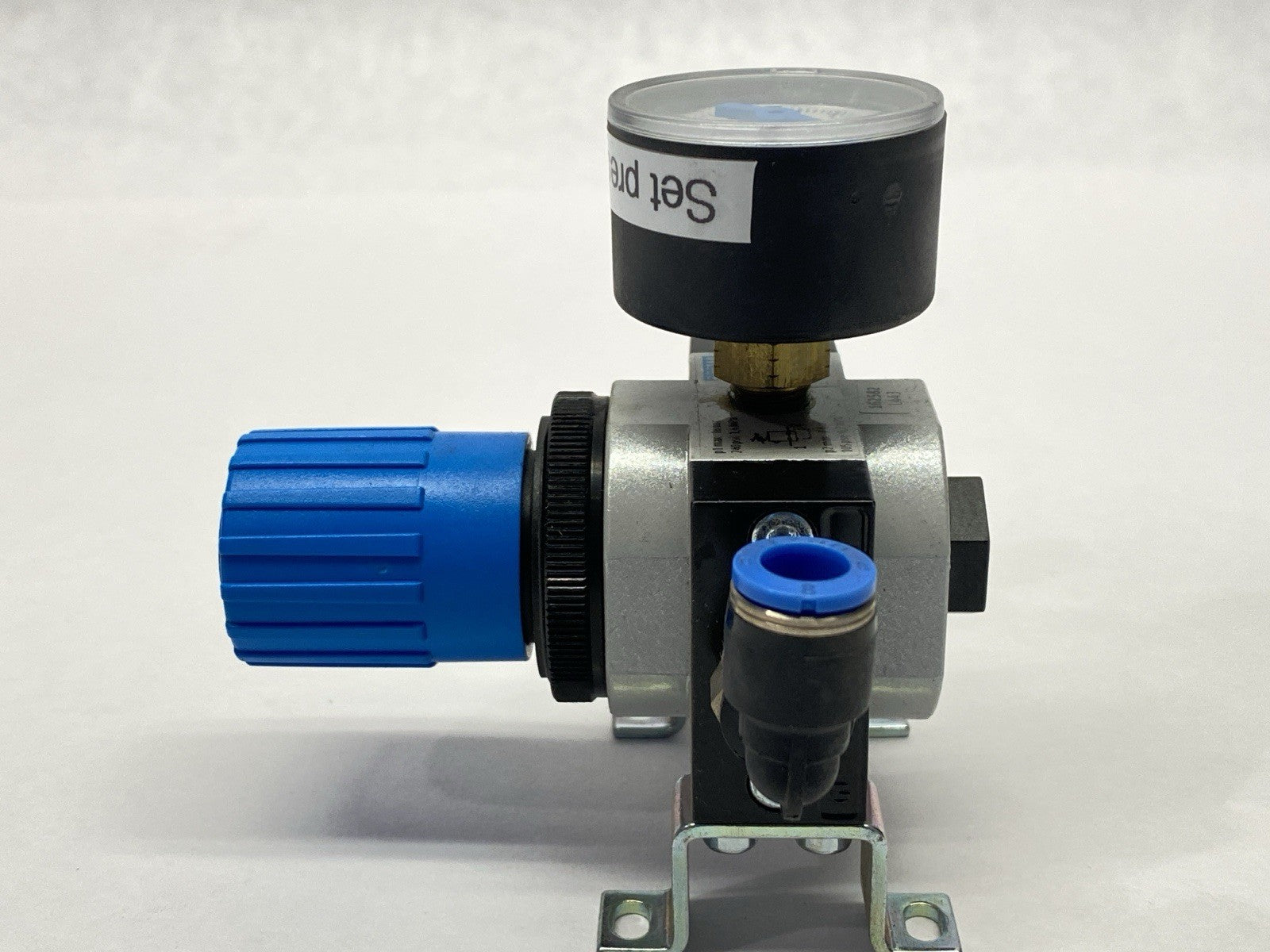 Festo LR-1/8-D-7-MINI Pneumatic Pressure Regulator 162582 w/ Gauge - Maverick Industrial Sales