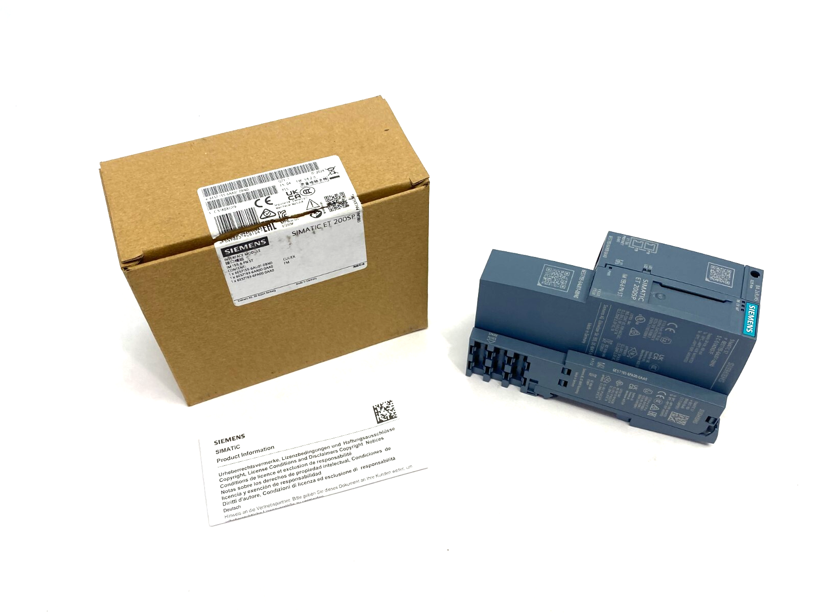 Siemens 6ES7155-6AA01-0BN0 SIMATIC ET 200SP PROFINET Interface Module - Maverick Industrial Sales