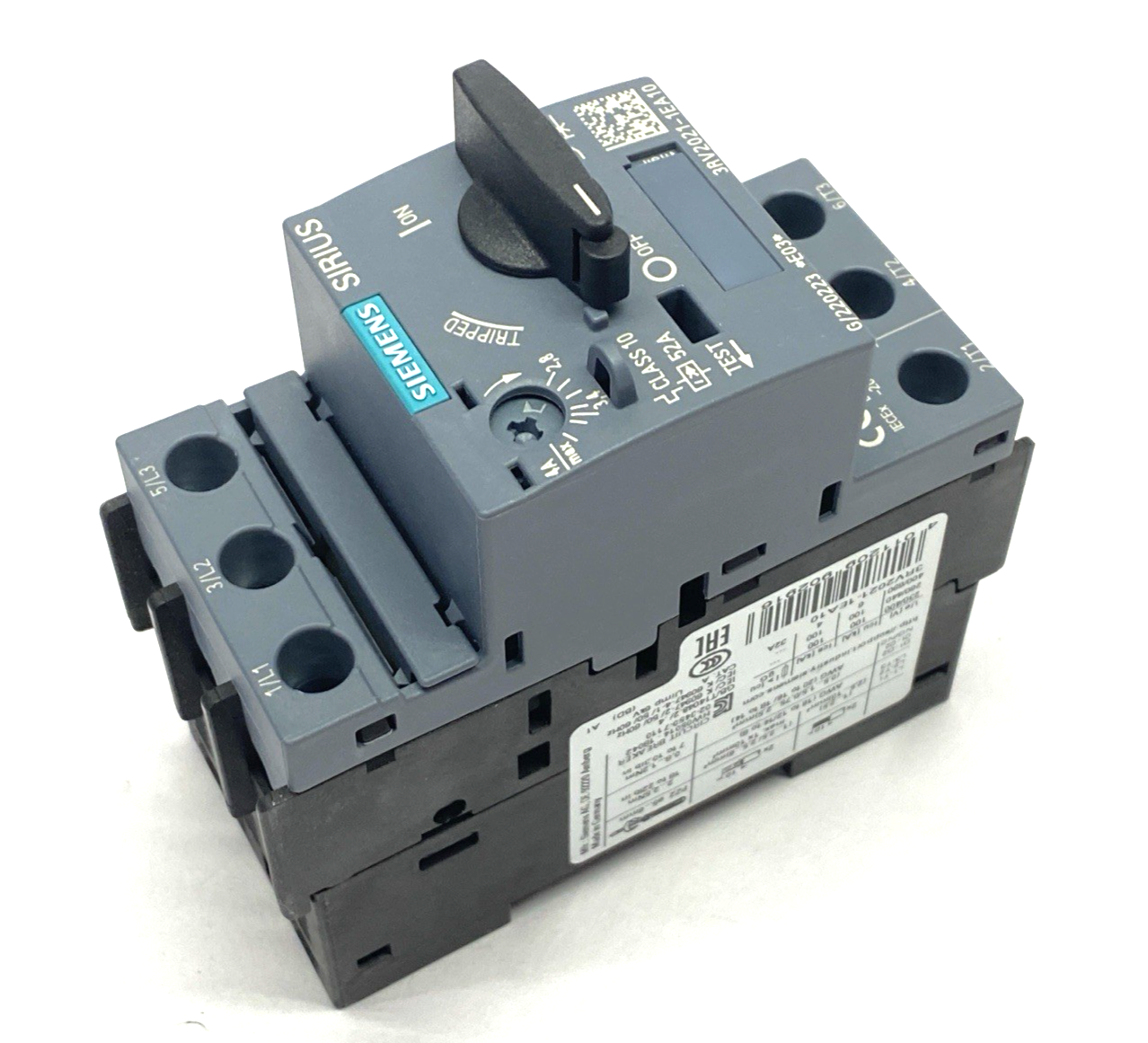 Siemens 3RV2021-1EA10 SIRIUS Circuit Breaker For Motor Protection Size S00 - Maverick Industrial Sales
