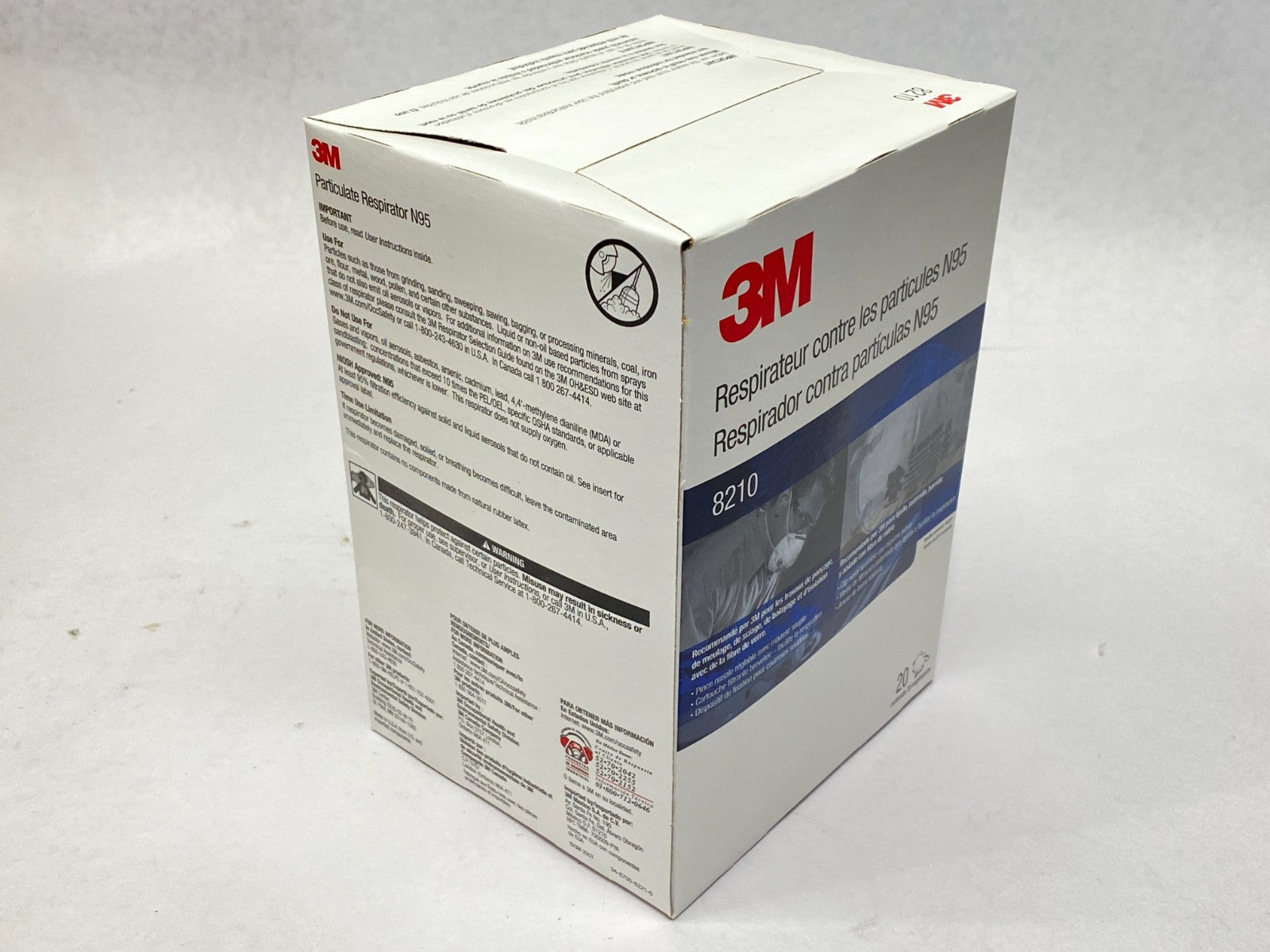 3M 8210 Particulate Respirator N95 160 QTY CASE - New - Maverick Industrial Sales