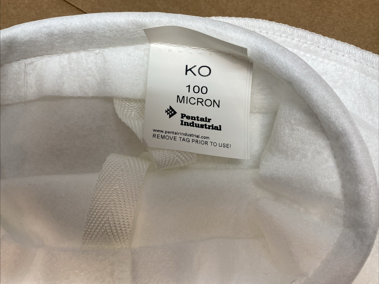 KO100K2S | Pentair 100 Micron Size 2 Polypropylene Felt Bag Filter 7" LOT OF 10 - New - Maverick Industrial Sales