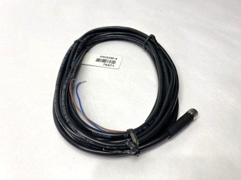 Banner PKG3M-4 Single-Ended 3-Pin Female M8 Connector 76571 - Maverick Industrial Sales