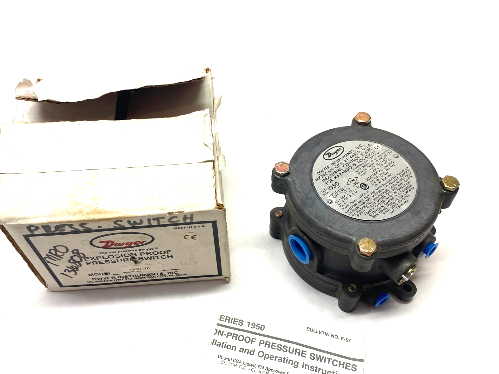 Dwyer 1950-10-2F Explosion Proof Pressure Switch - Maverick Industrial Sales