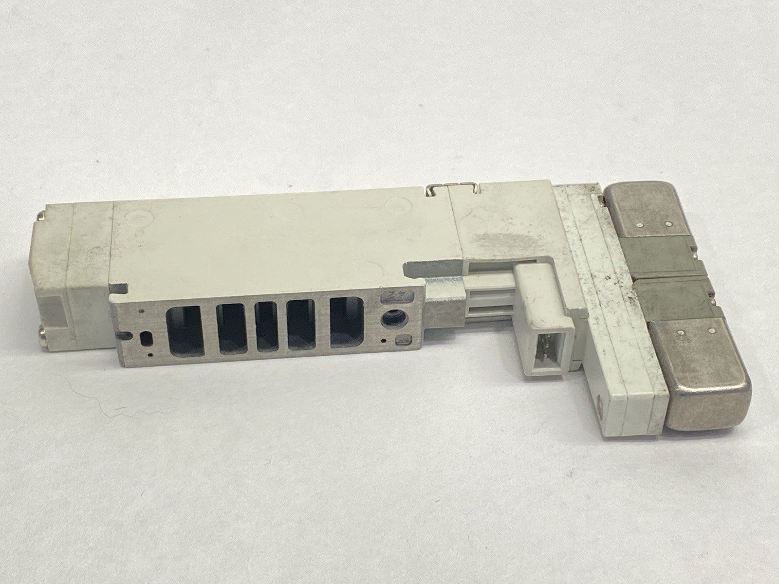 VQ2300N-51 | SMC Pneumatic 4-Way Solenoid Valve 3-Position - Used - Maverick Industrial Sales
