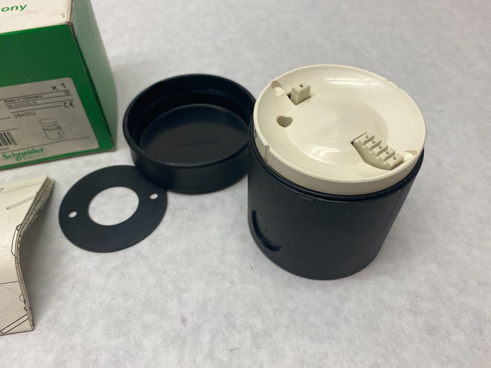 Schneider Electric XVB C21 Harmony Stack Light Beacon Base Unit + Cover 084502 - Maverick Industrial Sales