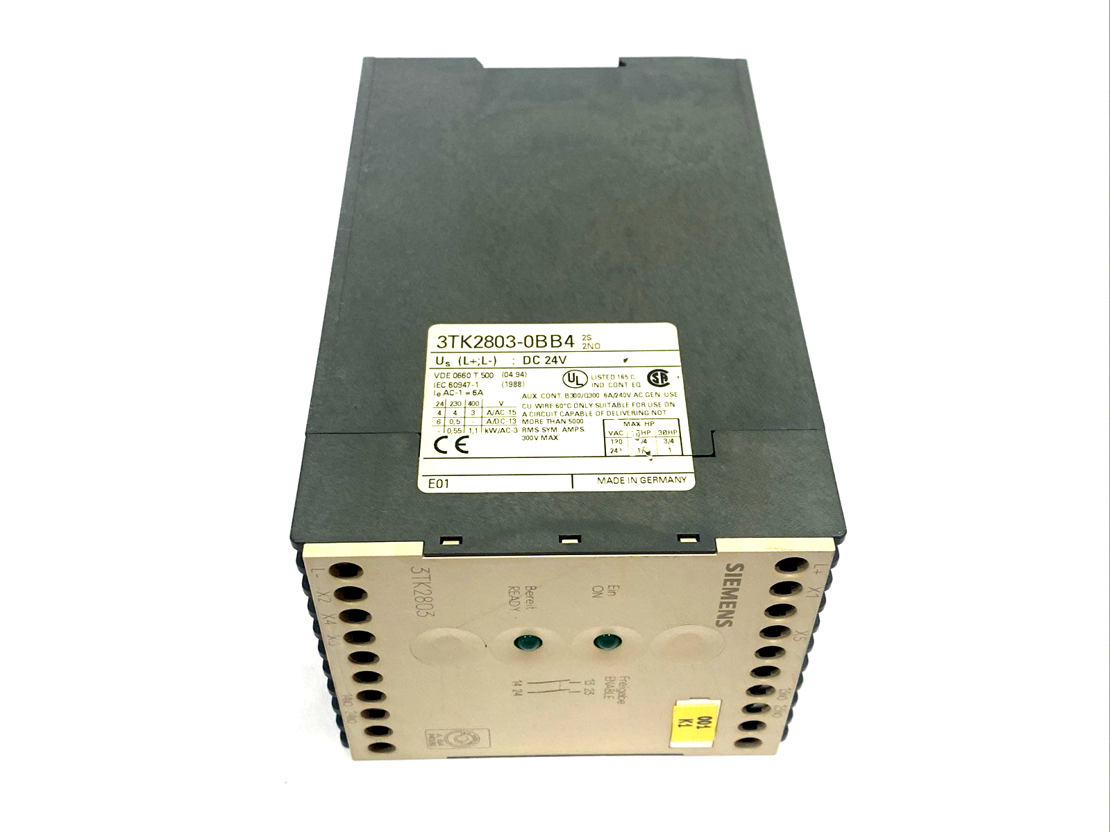 Siemens 3TK2803-0BB4 Contactor Combination For Safety Circuit, 2NO DC 24V - Maverick Industrial Sales