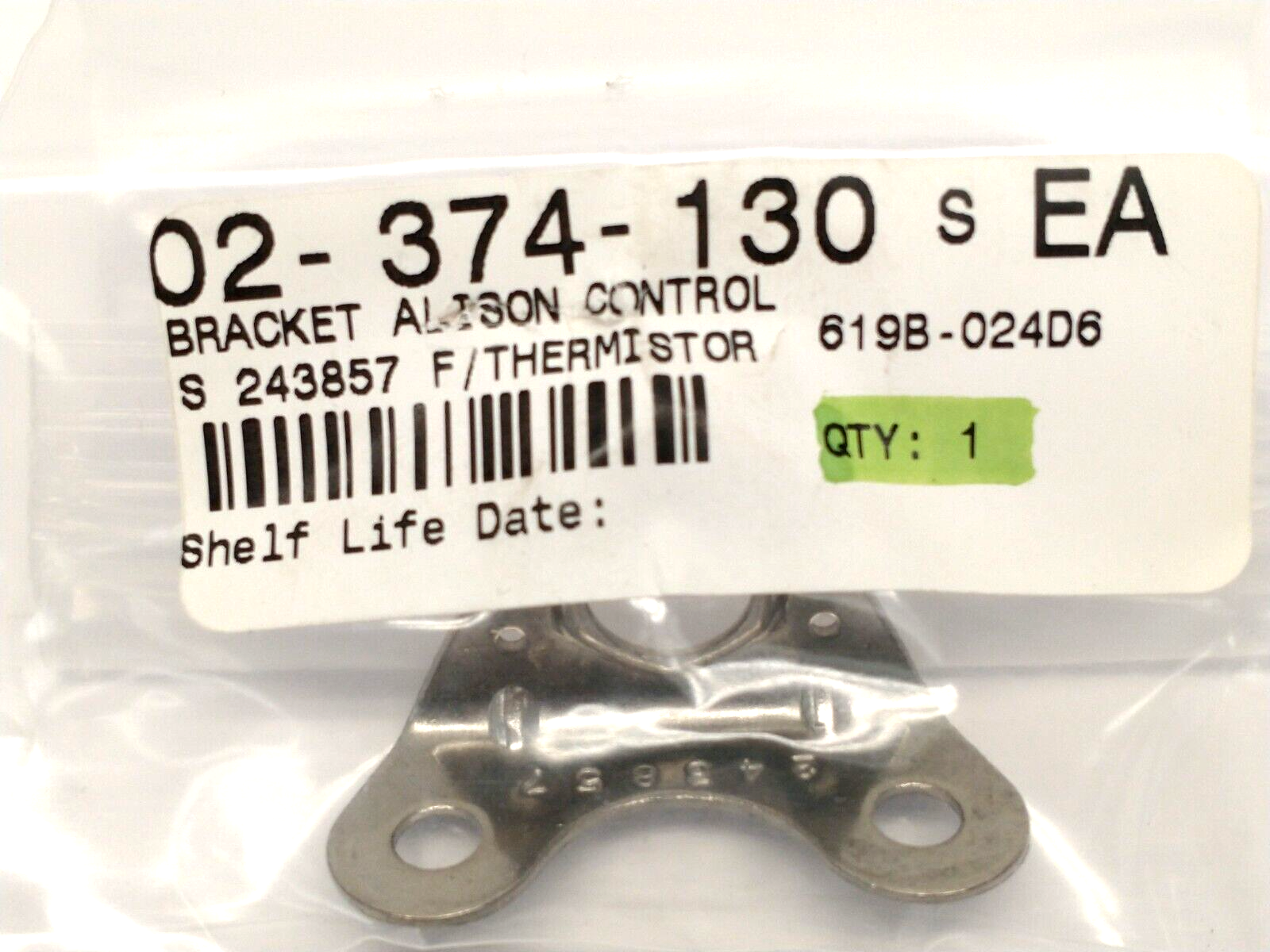 Alison Control 243857 Thermistor Bracket 619B-024D6 - Maverick Industrial Sales