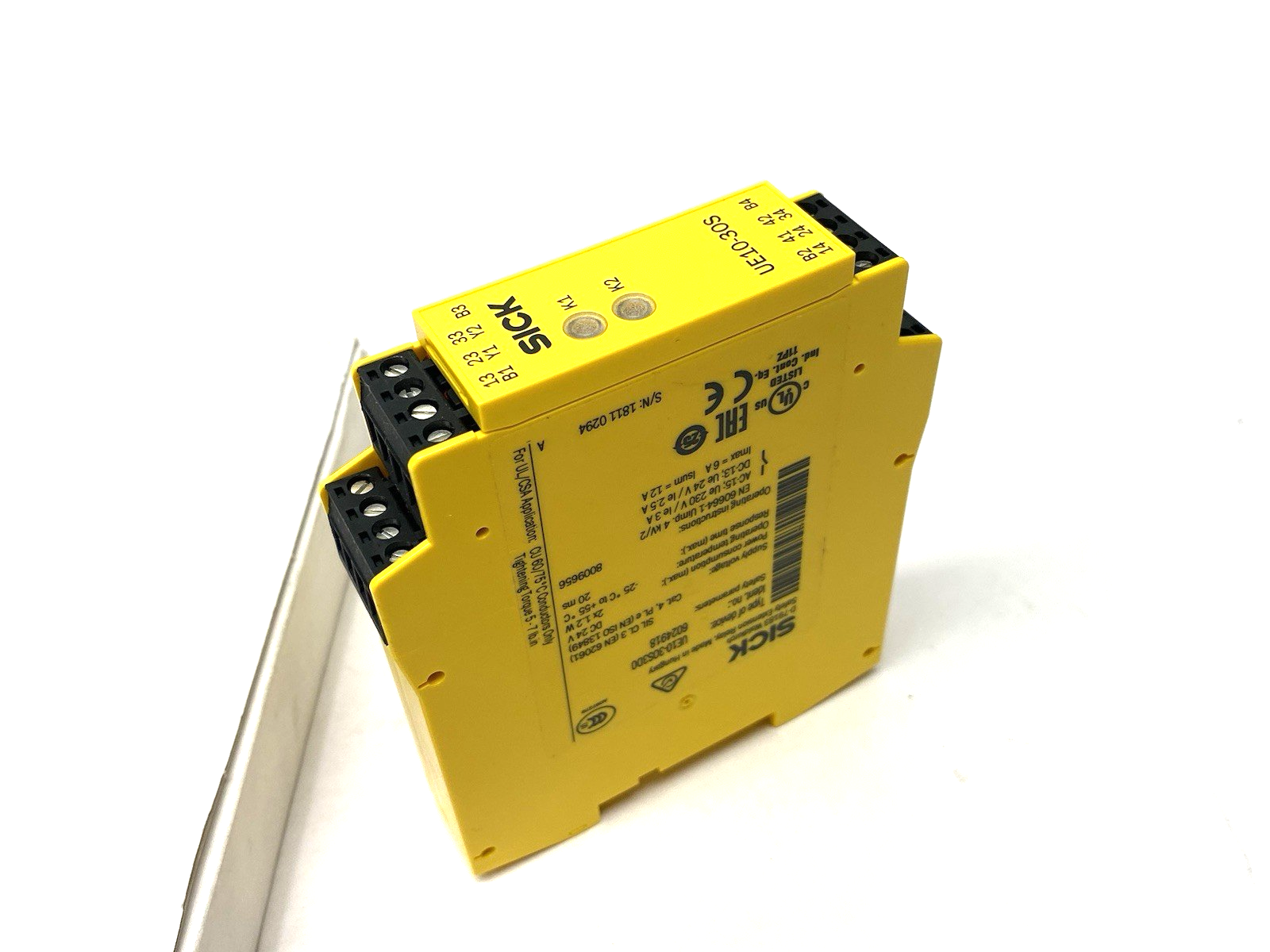 Sick UE10-3OS3D0 Safety Relay, Category 4, SIL 3 (IEC 61508), 6024918 - Maverick Industrial Sales