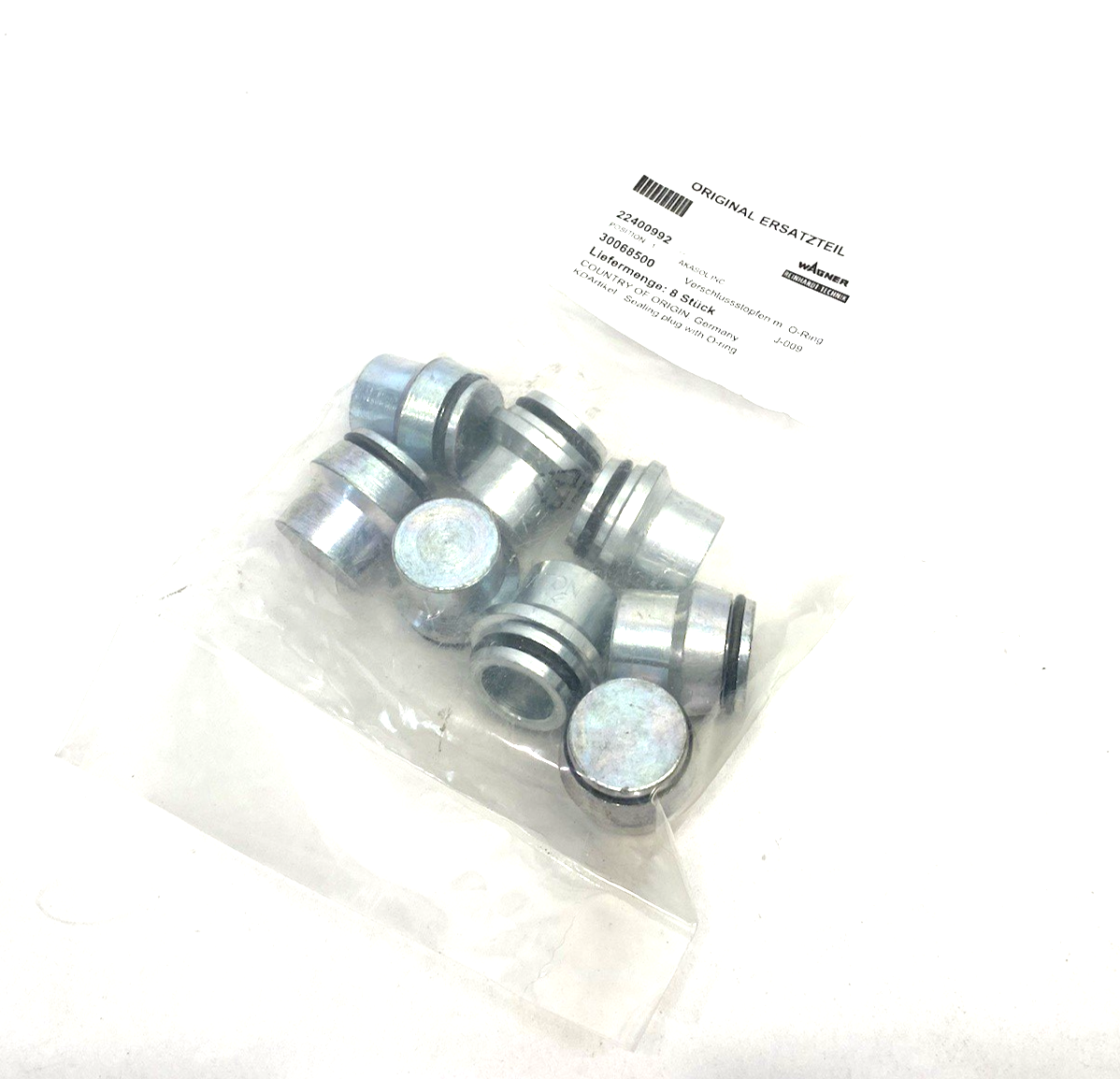 22400992 | Wagner Reinhardt-Technik Sealing Plug with O-Ring PKG OF 8 - New - Maverick Industrial Sales