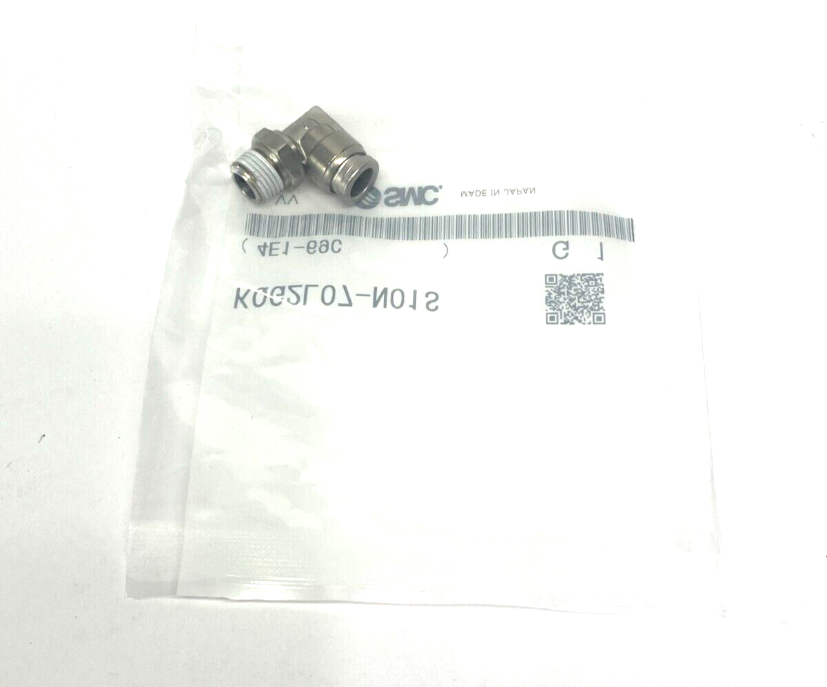 SMC KQG2L07-N01S Stainless Steel One-Touch Elbow Fitting 1/4" Grease Free - Maverick Industrial Sales