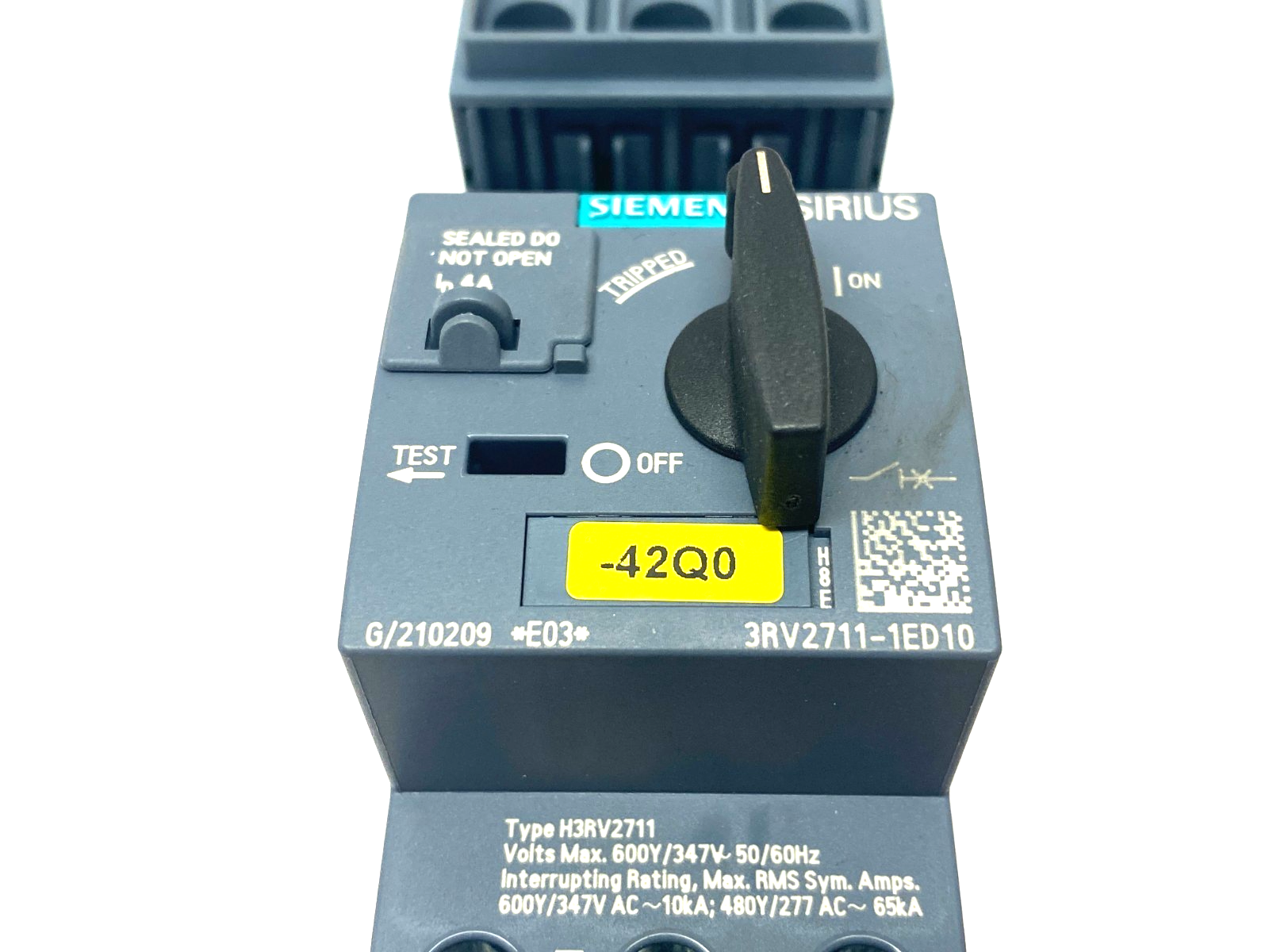 Siemens 3RV2711-1ED10 SIRIUS Motor Starter Circuit Breaker Frame Size S00 - Maverick Industrial Sales