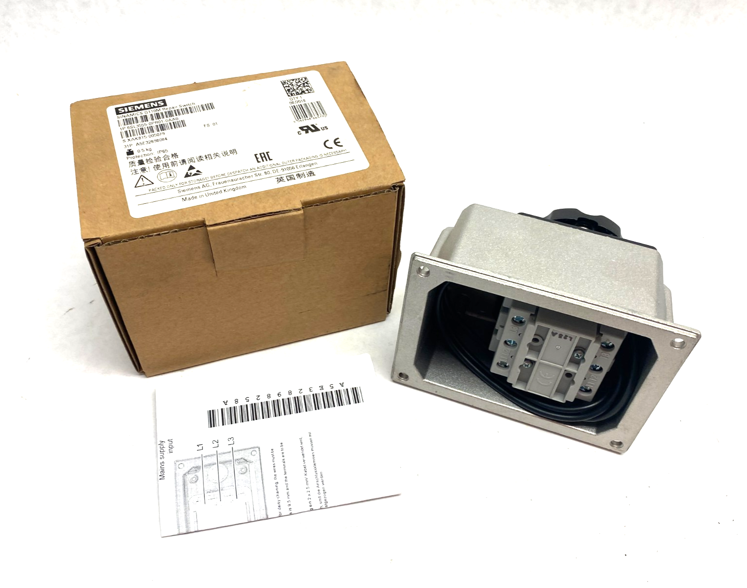 Siemens 6SL3555-0PR01-0AA0 SINAMICS G110M Repair Switch - Maverick Industrial Sales