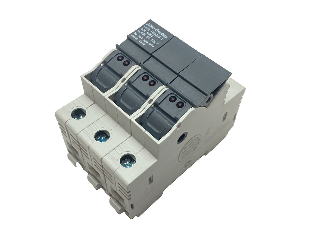 1492-FB3C30-L | Allen Bradley Ser B Fuse Holder 3-Pole 600V 30A - New – Open box - Maverick Industrial Sales