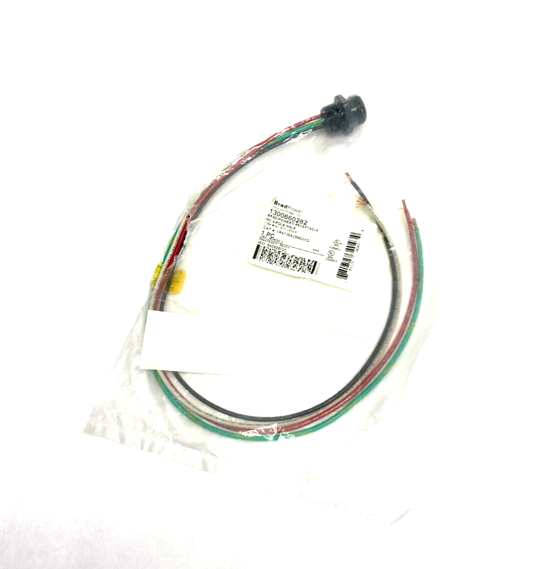Woodhead BradPower 1300660282 Circular Receptacle Assembly MC 4-Pole Male - Maverick Industrial Sales
