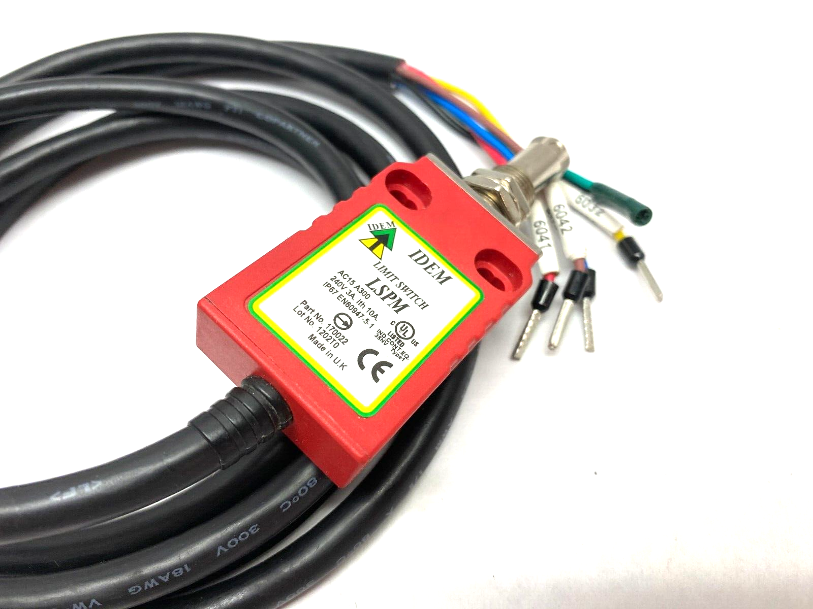 LSPM,170022 | IDEM LSPM Roller Limit Switch 240V AC15 A300 170022 - New – Open box - Maverick Industrial Sales