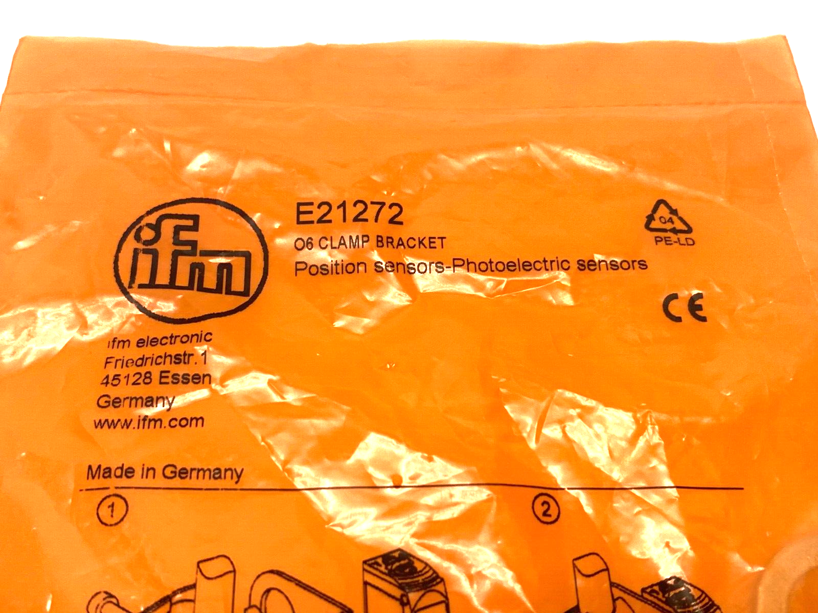 Ifm E21272 O6 Clamp Bracket Mounting Set for Photoelectric Sensors - Maverick Industrial Sales