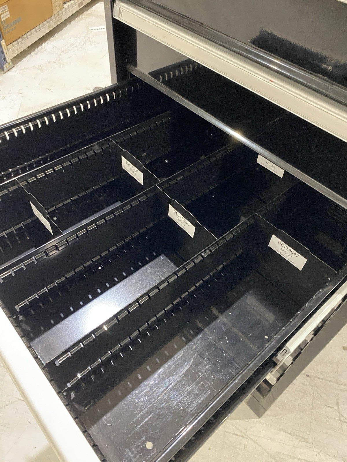 ULINE H-8422 Modular Drawer Cabinet 9 Drawer 29 x 29 x 62" - Maverick Industrial Sales