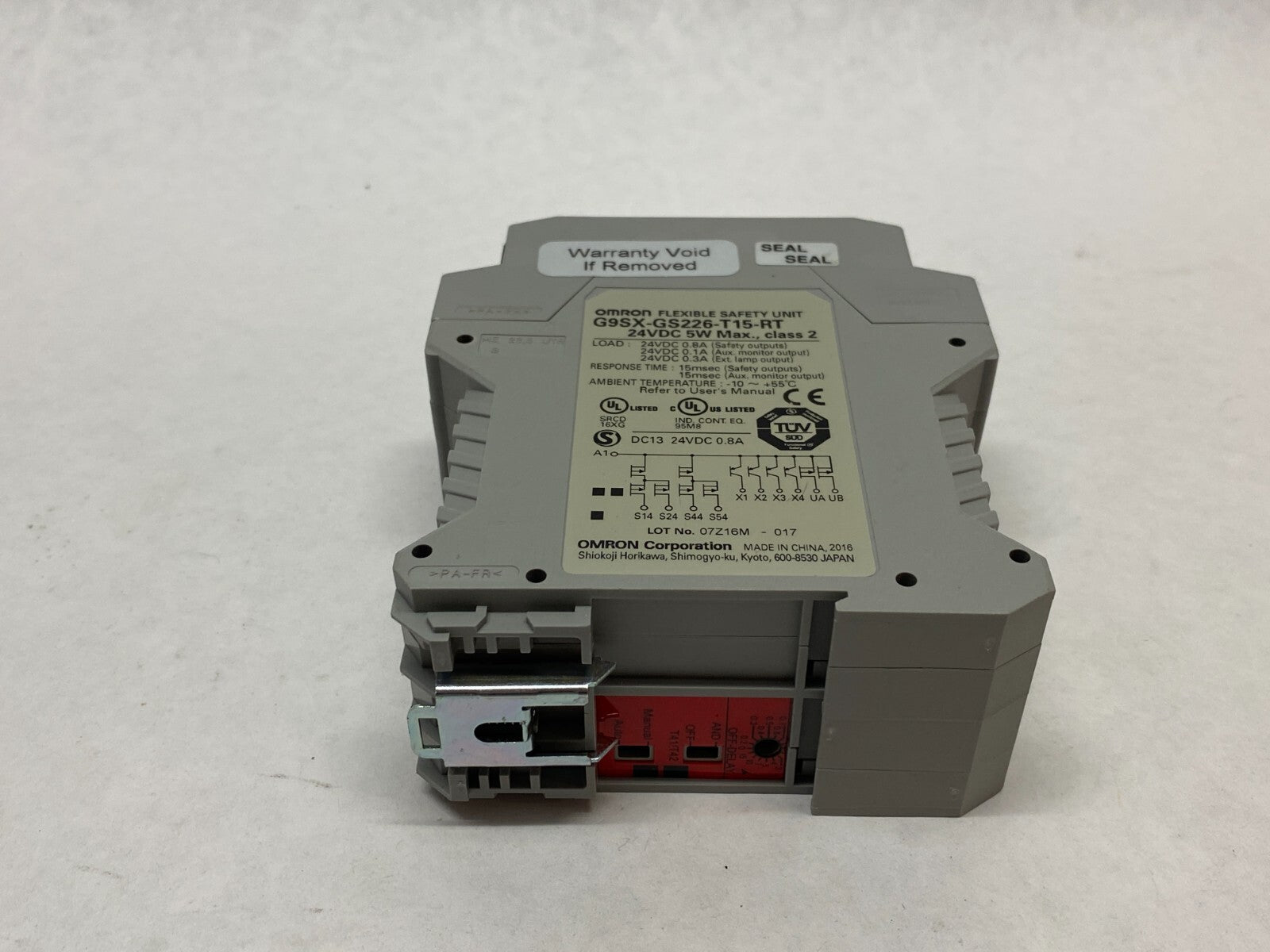 Omron G9SX-GS226-T15-RT Flexible Safety Relay Unit 24VDC, 5W Max - Maverick Industrial Sales