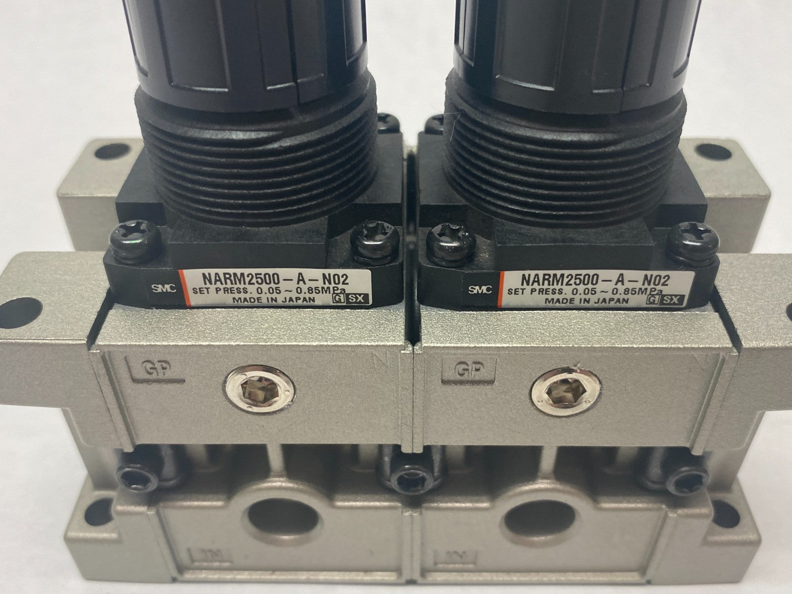SMC NARM2500-02A-N02 Modular Dual Regulator Manifold 1/4" NPT - Maverick Industrial Sales