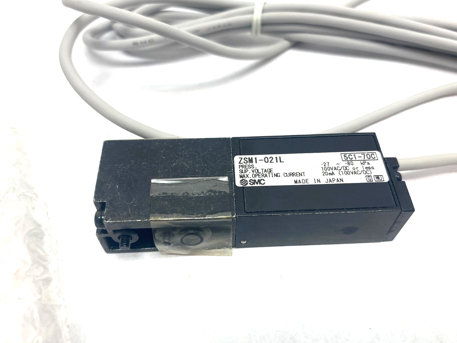 SMC ZSM1-021L Diaphragm Type Vacuum Switch Solid-State 4.5-28VDC - Maverick Industrial Sales