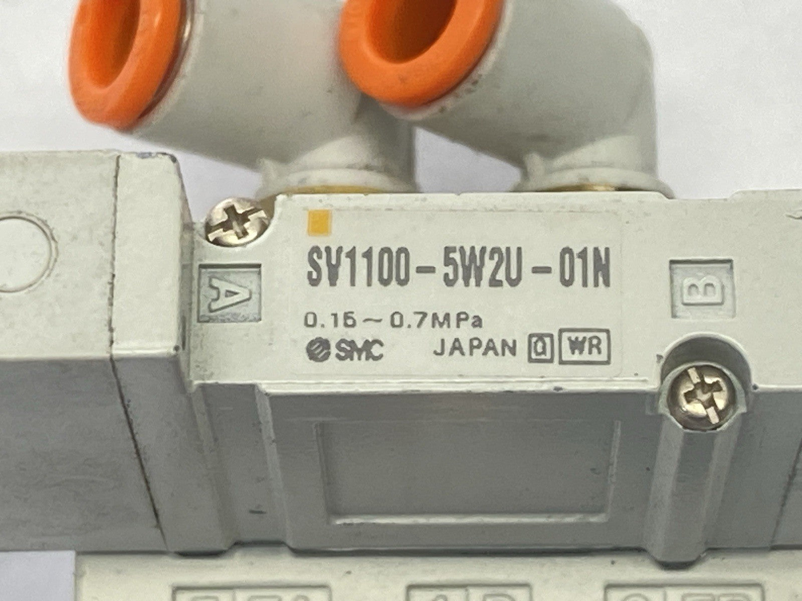 SMC SV1100-5W2U-01N 5‑Port Solenoid Valve 2‑Position Single 24VDC M12 4-Pin - Maverick Industrial Sales