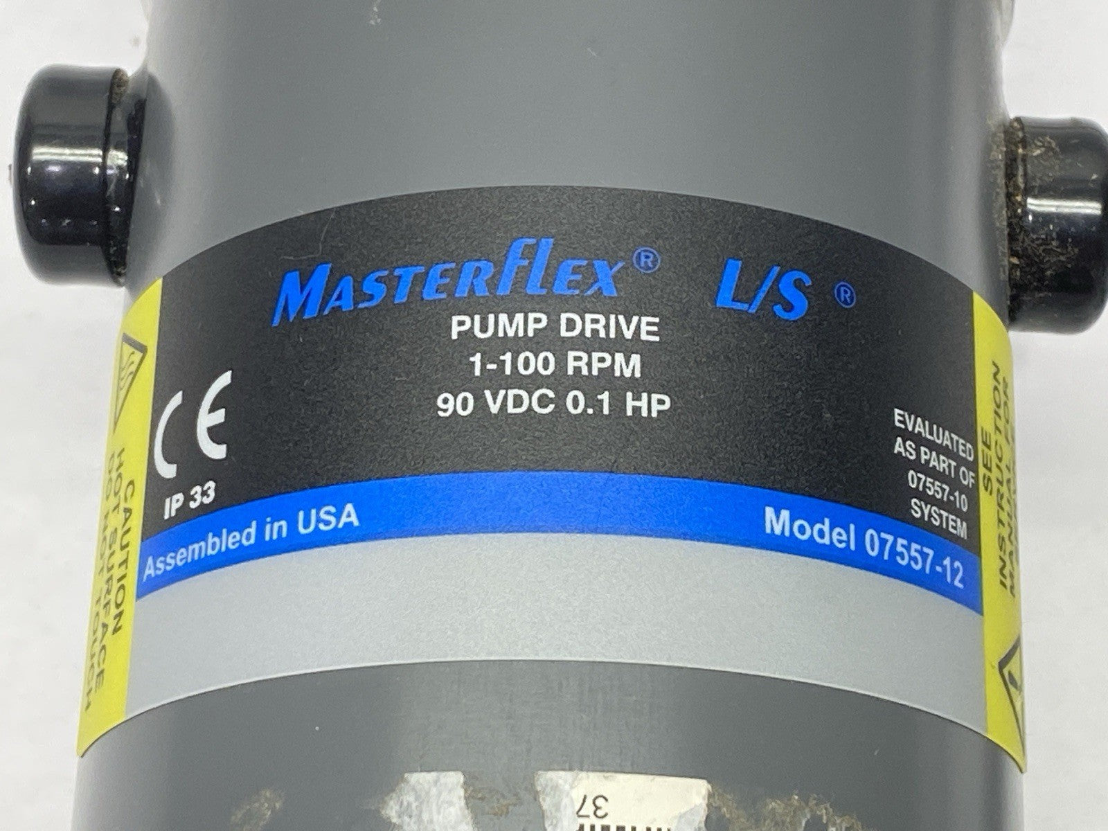 MasterFlex 07557-12 Pump Drive 1-100RPM 90VDC 0.1HP - Maverick Industrial Sales