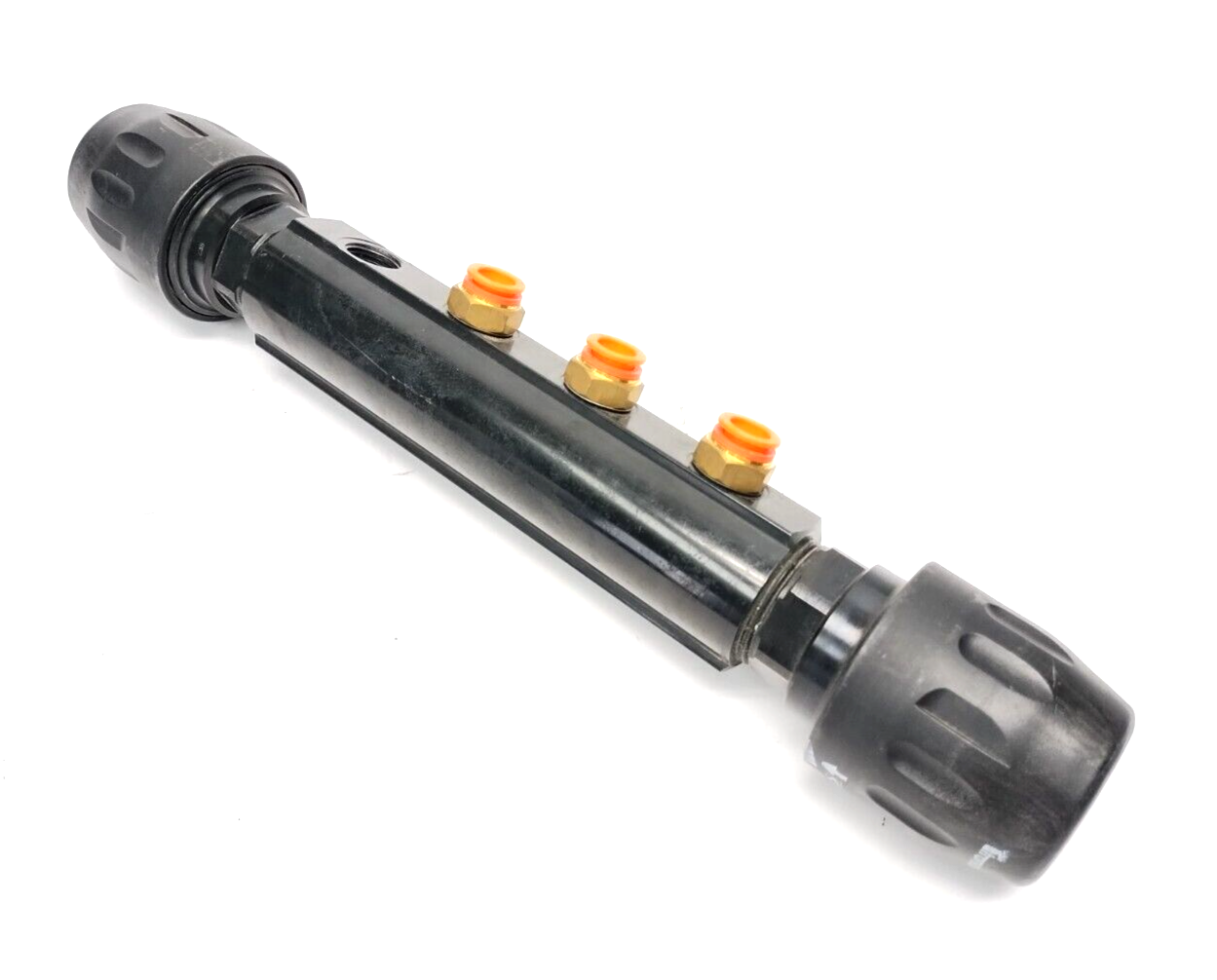 Parker 6651 40 12 04 Transair 4-Port Manifold, 1-1/2" Pipe OD, MISSING FITTING - Maverick Industrial Sales