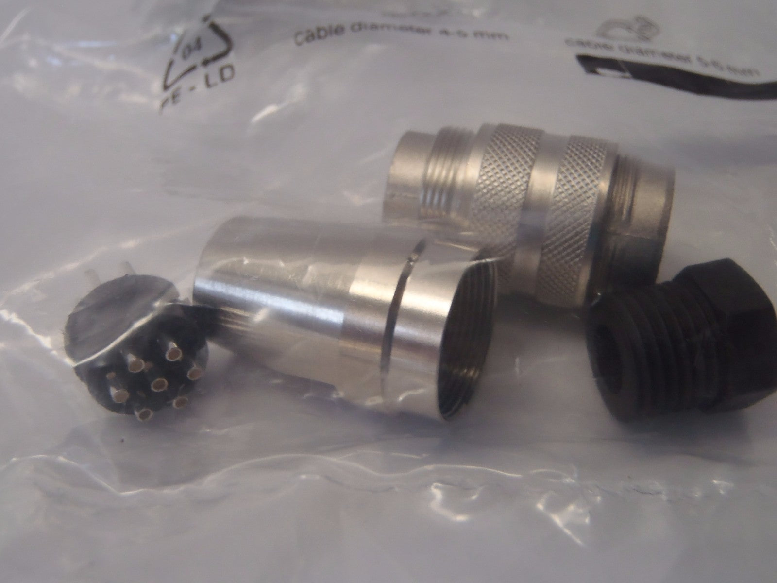 RS Components 157-2499 Male Cable Mount Straight Connector 5A 300VAC - Maverick Industrial Sales