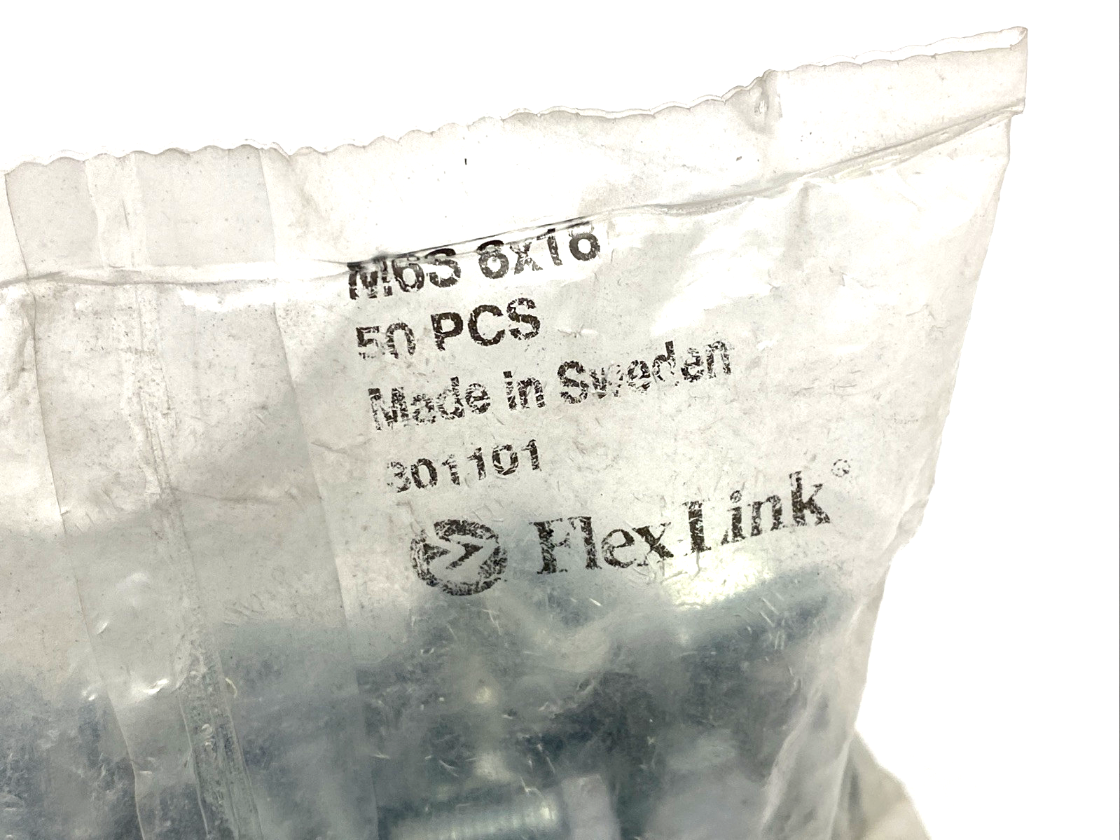 Flexlink M6S 8X18 Hex Screw St 8.8 301101 50-PACK - Maverick Industrial Sales