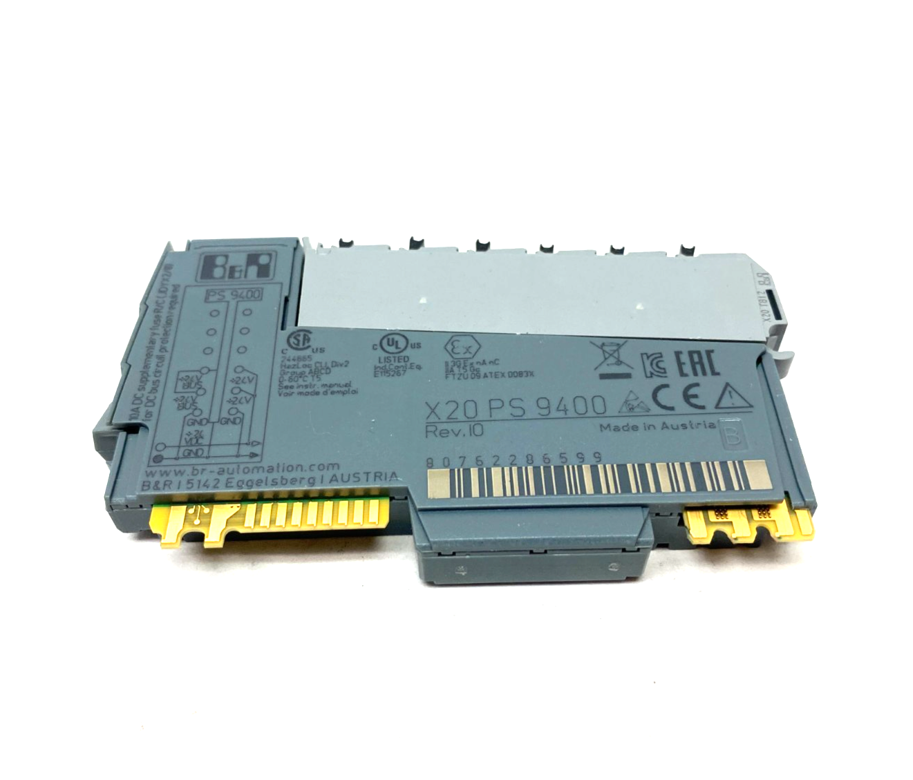 B&R Automation X20PS9400 Bus Controller Supply Module, Internal I/O, X2X Link - Maverick Industrial Sales