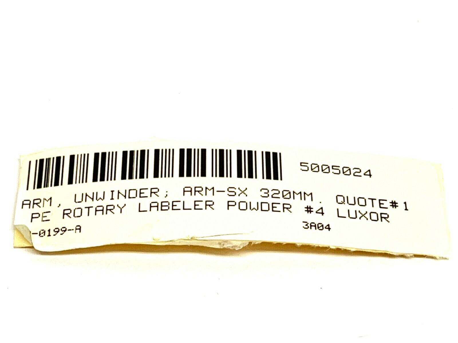 PE USA SA-0199-A Unwinder Arm Arm-SX 320mm PE Rotary Labler Luxor - Maverick Industrial Sales