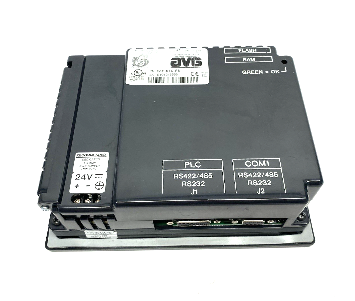 EZP-S6C-FS | avg Automation Direct EZTouch 6” STN Slim Bezel Monochrome Panel - Used - Maverick Industrial Sales
