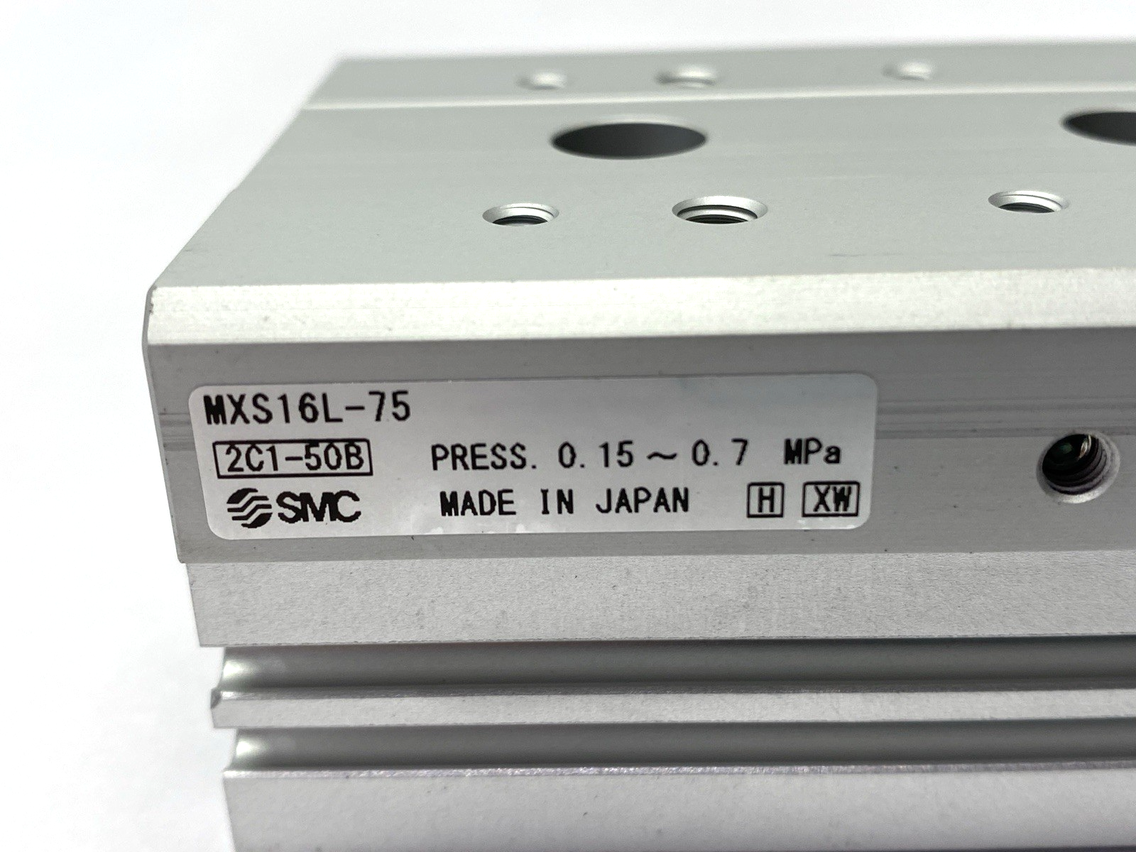 SMC MXS16L-75 Pneumatic Guided Slide Table Cylinder 16mm Bore 75mm Stroke - Maverick Industrial Sales