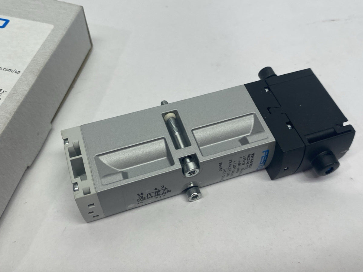 VSVA-B-M52-MZD-A1-1T1L | Festo Pneumatic Solenoid Valve 5/2 Monostable 539159 - New – Open box - Maverick Industrial Sales