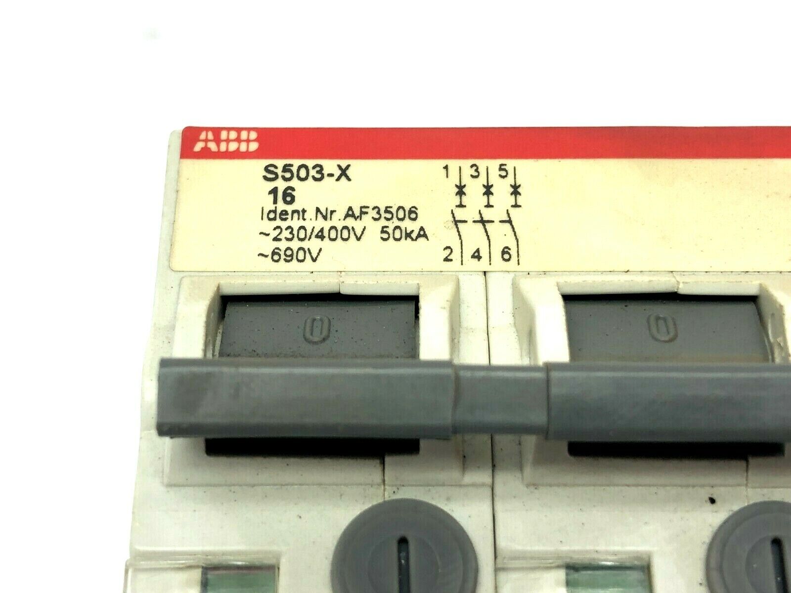 ABB S503-X16 Circuit Breaker 3-Pole AF3506 - Maverick Industrial Sales