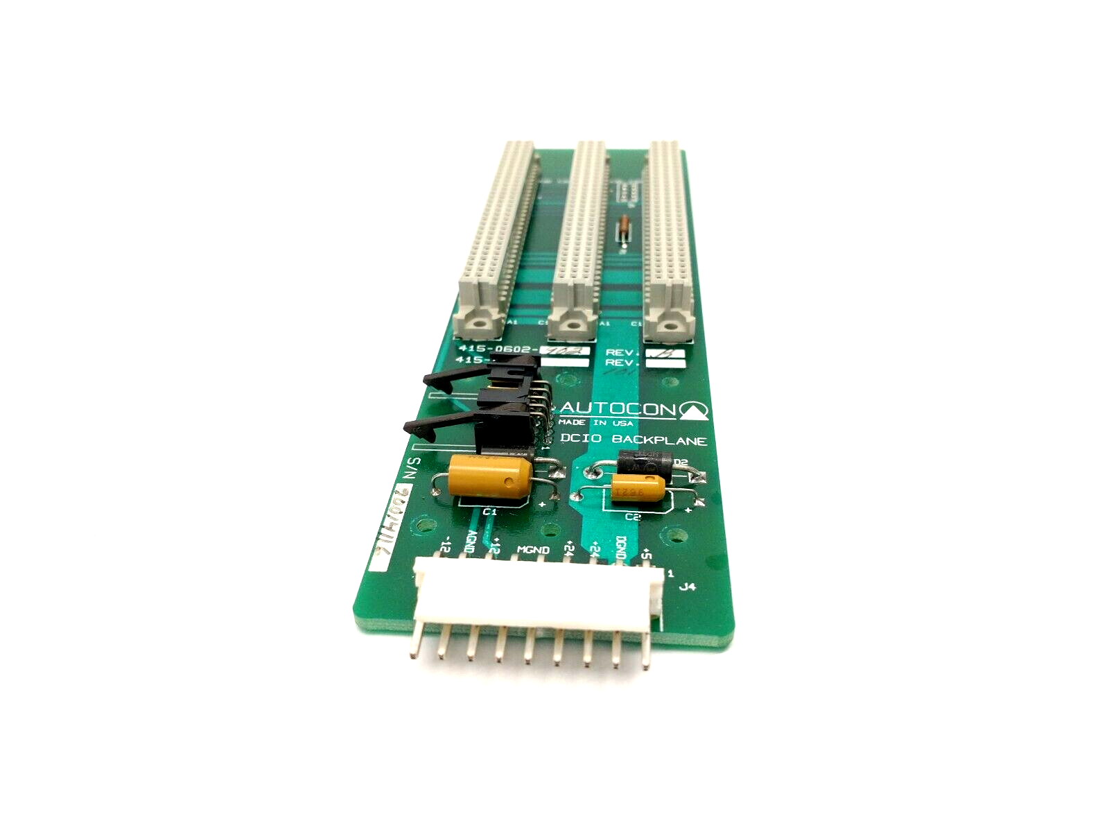 415-0602-902 | Autocon Rev B DCIO Backplane Circuit Board Hurco BMC30HT - Used - Maverick Industrial Sales