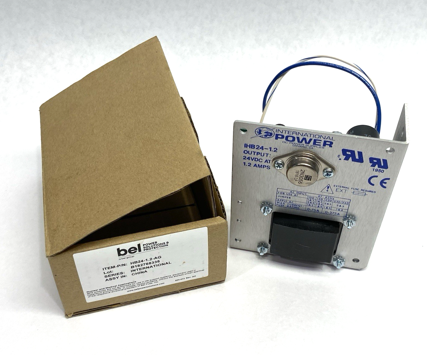 Bel Power HB24-1.2-AG Open Frame Linear Power Supply, International Series - Maverick Industrial Sales