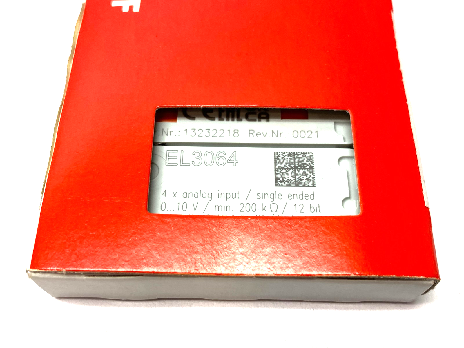 Beckhoff EL3064 EtherCAT 4-Channel Analog Input Terminal 0-10V - Maverick Industrial Sales