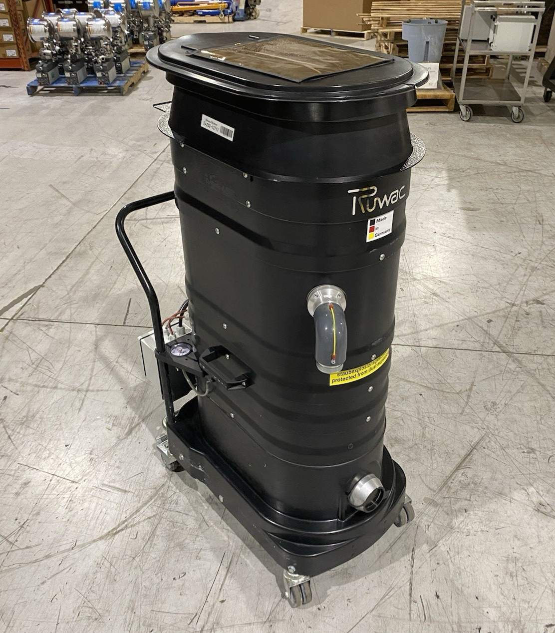 DS 1221-LS M | Ruwac Continuous Duty Industrial HEPA Vacuum 3HP 180CFM, Quiet Op. - Used - Maverick Industrial Sales