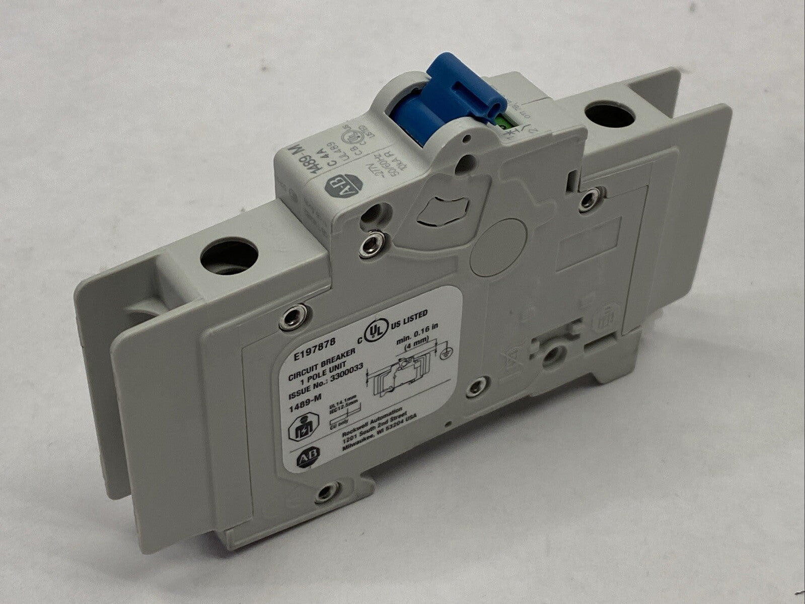 Allen Bradley 1489-M1C040 Ser D Circuit Breaker 1-Pole 4A 277V - Maverick Industrial Sales