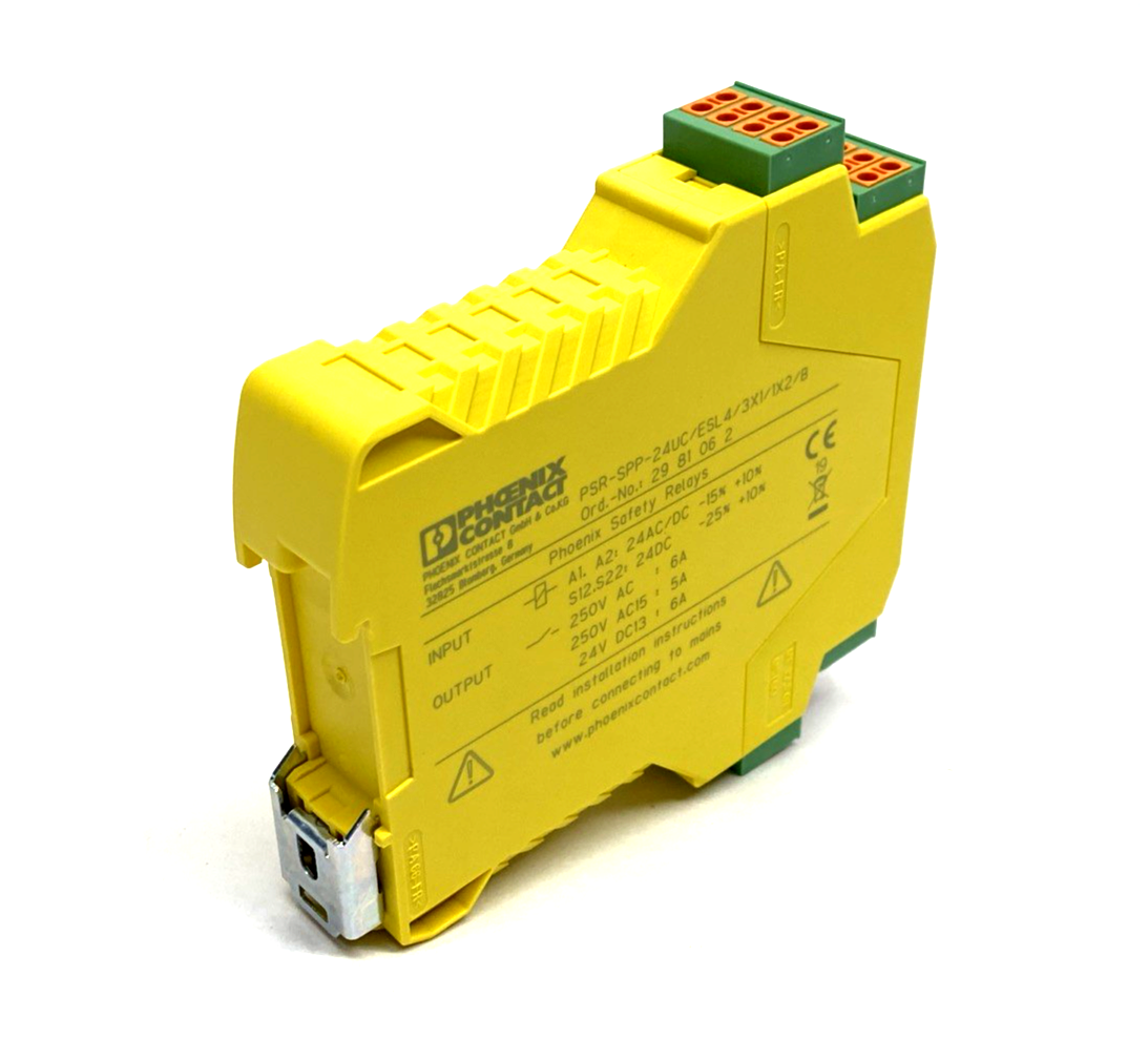 Phoenix Contact PSR-SPP-24UC/ESL4/3X1/1X2/B Safety Relays 2981062 - Maverick Industrial Sales