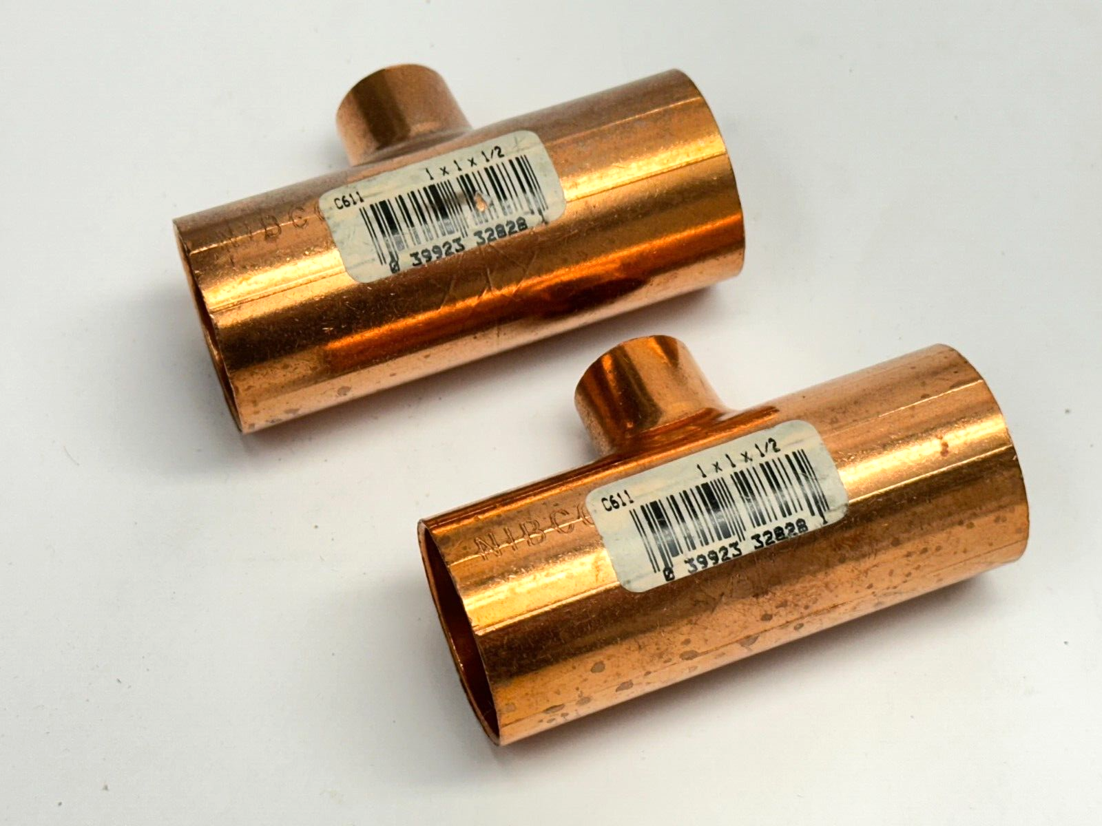 1" x 1" x 1/2" | Tee C x C x C Copper LOT OF 15 - New – Open box - Maverick Industrial Sales