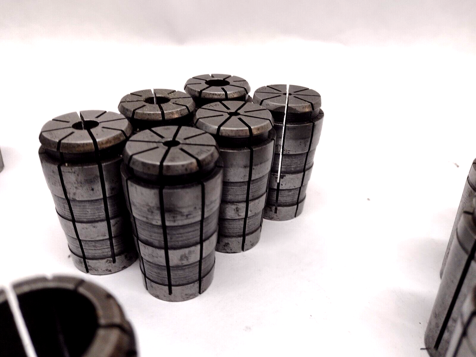 69 Pieces | Assorted CNC Spring Collets LOT OF 69 - Used - Maverick Industrial Sales