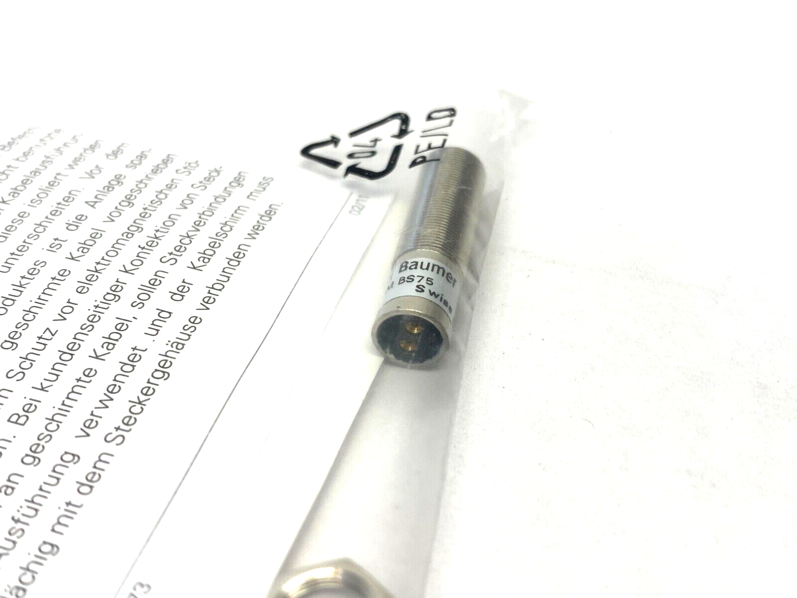Baumer MY-COM BS75 My-Com Precision Switch Break Function NC Mechanical 10211484 - Maverick Industrial Sales