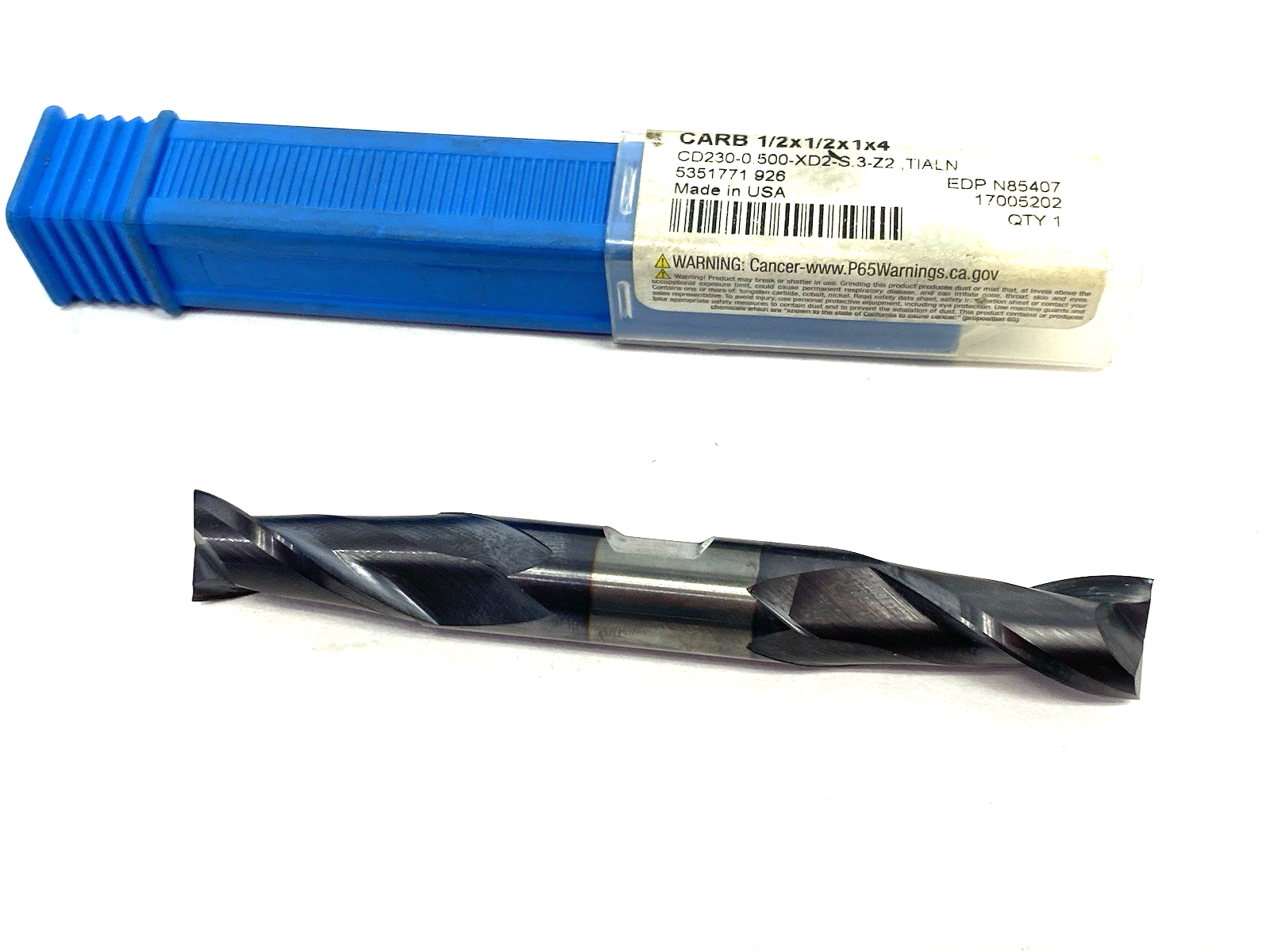 CD230-0.500-XD2-S.3-Z2 | Niagara Cutter Center Cutting End Mill Dbl-End, 17005202 - Used - Maverick Industrial Sales