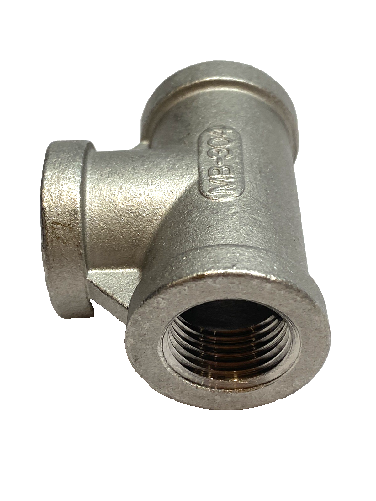 Tee Pipe Fitting 1/2" NPT 304 Stainless Steel LOT OF 7 - Maverick Industrial Sales