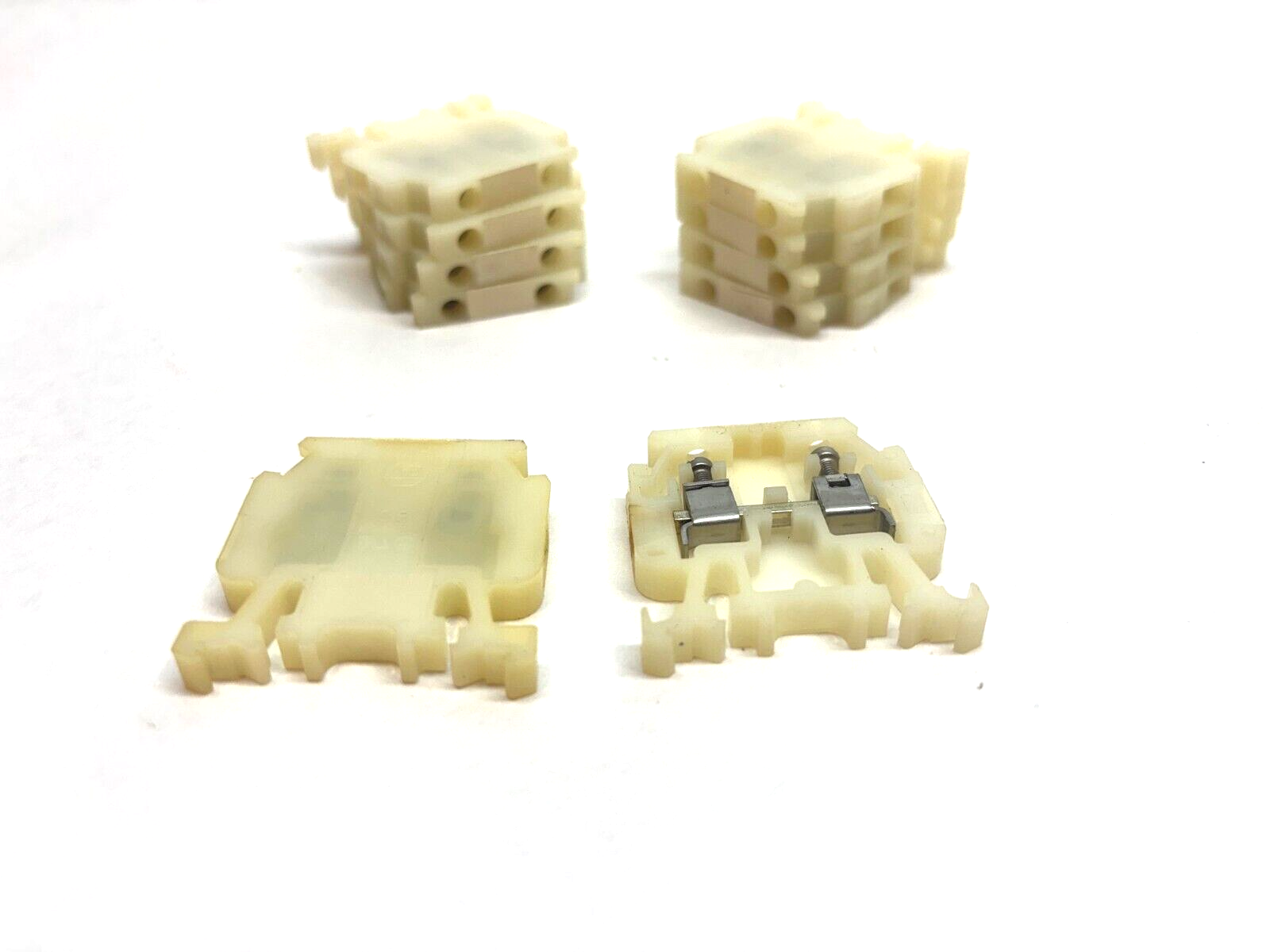 Allen Bradley 1492-HMI Terminal Block, Faded White Color, LOT OF 10 - Used - Maverick Industrial Sales