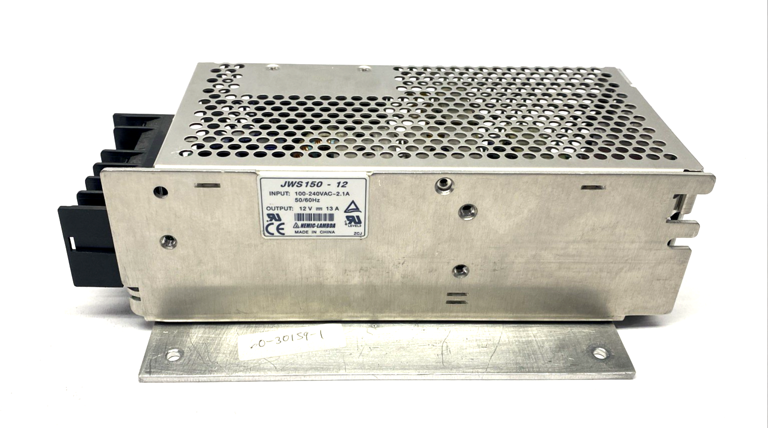 JWS150-12 | Nemic-Lambda Power Supply 100-240VAC 2.1A, 12VDC 13A - Used - Maverick Industrial Sales