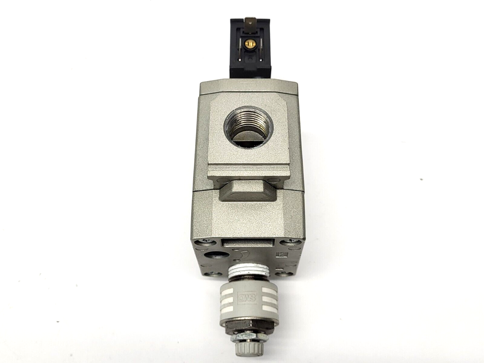SMC AV4000-N04-5DZ Soft Start Valve 1/2" NPT w/ SMC Pneumatic Muffler Silencer - Maverick Industrial Sales